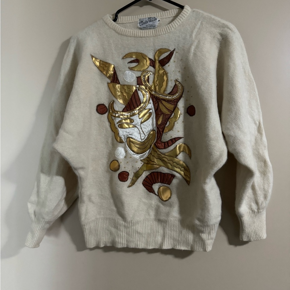Vintage beaded sequence sweater